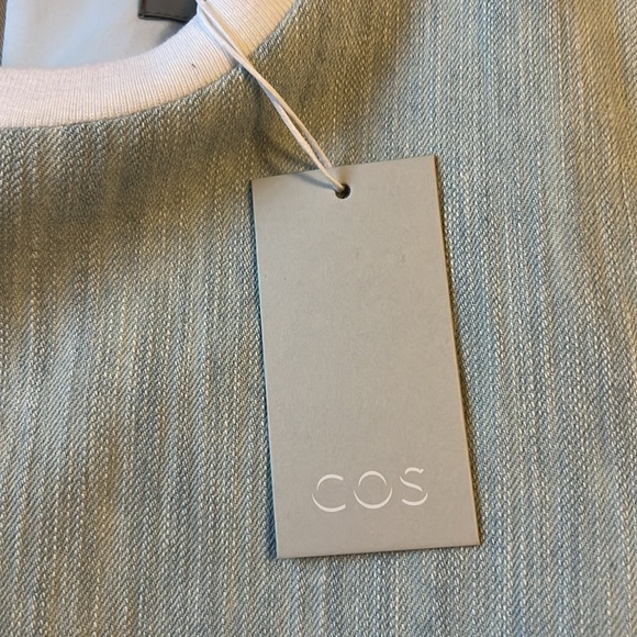 COS Light Wash Denim Panel Tee 6 - Picture 3 of 3
